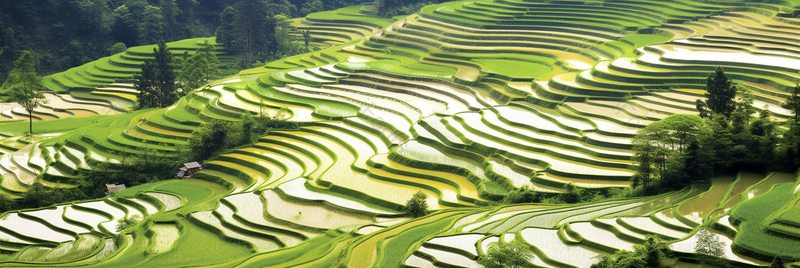 自然风景乡村梯田农田土地全景摄影图,高清,摄影图,摄影图片,图片大全,摄影图免费下载